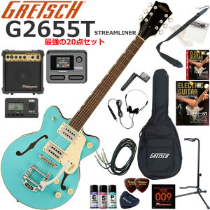 Gretsch �O���b�` G2655T Streamliner/TRP �G���L�M�^�[ ���S�҃Z�b�g �}���`�G�t�F�N�^�[�������Ă�I�ŋ���20�_�Z�b�g