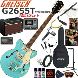 Gretsch �O���b�` G2655T Streamliner/TRP �G���L�M�^�[ ���S�҃Z�b�g VOX Pathfinder10�ƃG�t�F�N�^�[�������Ă銮��21�_�Z�b�g