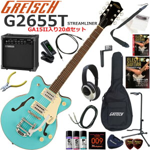 Gretsch �O���b�` G2655T Streamliner/TRP �G���L�M�^�[ ���S�҃Z�b�g ���K�p�A���v�Ƃ��Ă̎g���Ղ�GA15II�������Ă�20�_�Z�b�g
