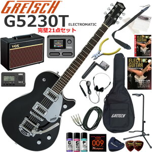Gretsch �O���b�` G5230T Electromatic/BLK �G���L�M�^�[ ���S�҃Z�b�g VOX Pathfinder10�ƃG�t�F�N�^�[�������Ă銮��21�_�Z�b�g