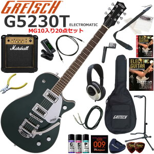 Gretsch �O���b�` G5230T Electromatic/CGR �G���L�M�^�[ ���S�҃Z�b�g �p���t���ȃT�E���h��Marshall MG10�������Ă�20�_�Z�b�g