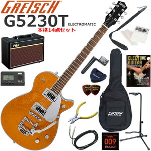 Gretsch �O���b�` G5230T Electromatic Sparkle Jet/GDSP �G���L�M�^�[ ���S�҃Z�b�g �l�C��VOX Pathfinder10���������{�i14�_�Z�b�g