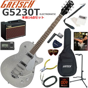 Gretsch �O���b�` G5230T Electromatic Sparkle Jet/SVSP �G���L�M�^�[ ���S�҃Z�b�g �l�C��VOX Pathfinder10���������{�i14�_�Z�b�g