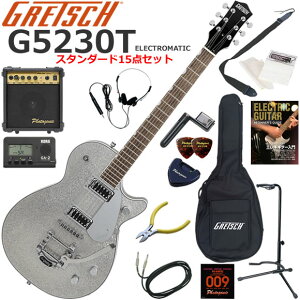 Gretsch �O���b�` G5230T Electromatic Sparkle Jet/SVSP �G���L�M�^�[ ���S�҃Z�b�g 10w�A���v���������X�^���_�[�h15�_�Z�b�g