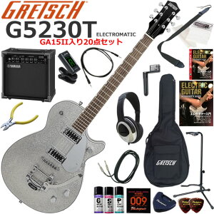 Gretsch �O���b�` G5230T Electromatic Sparkle Jet/SVSP �G���L�M�^�[ ���S�҃Z�b�g ���K�p�A���v�Ƃ��Ă̎g���Ղ�GA15II�������Ă�20�_�Z�b�g