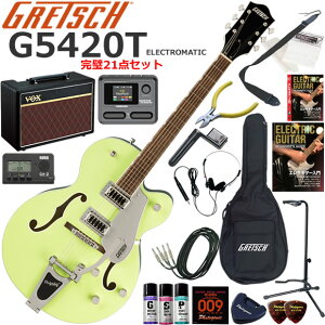 Gretsch �O���b�` G5420T Electromatic/2TGR �G���L�M�^�[ ���S�҃Z�b�g VOX Pathfinder10�ƃG�t�F�N�^�[�������Ă銮��21�_�Z�b�g