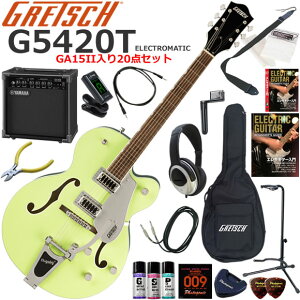 Gretsch �O���b�` G5420T Electromatic/2TGR �G���L�M�^�[ ���S�҃Z�b�g ���K�p�A���v�Ƃ��Ă̎g���Ղ�GA15II�������Ă�20�_�Z�b�g