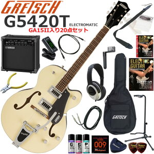 Gretsch �O���b�` G5420T Electromatic/2TVW �G���L�M�^�[ ���S�҃Z�b�g ���K�p�A���v�Ƃ��Ă̎g���Ղ�GA15II�������Ă�20�_�Z�b�g