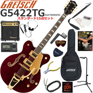 Gretsch �O���b�` G5422TG Electromatic/WLS �G���L�M�^�[ ���S�҃Z�b�g 10w�A���v���������X�^���_�[�h15�_�Z�b�g