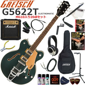 Gretsch �O���b�` G5622T Electromatic/CGR �G���L�M�^�[ ���S�҃Z�b�g �p���t���ȃT�E���h��Marshall MG10�������Ă�20�_�Z�b�g