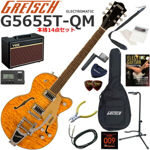 Gretsch �O���b�` G5655T-QM Electromatic/SPS �G���L�M�^�[ ���S�҃Z�b�g �l�C��VOX Pathfinder10���������{�i14�_�Z�b�g