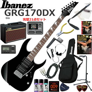 Ibanez �A�C�o�j�[�Y GRG170DX/BKN �G���L�M�^�[ ���S�҃Z�b�g VOX Pathfinder10�ƃG�t�F�N�^�[�������Ă銮��21�_�Z�b�g