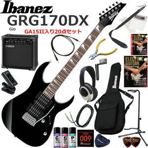 Ibanez �A�C�o�j�[�Y GRG170DX/BKN �G���L�M�^�[ ���S�҃Z�b�g ���K�p�A���v�Ƃ��Ă̎g���Ղ�GA15II�������Ă�20�_�Z�b�g