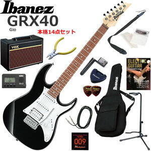 Ibanez �A�C�o�j�[�Y GRX40/BKN �G���L�M�^�[ ���S�҃Z�b�g �l�C��VOX Pathfinder10���������{�i14�_�Z�b�g