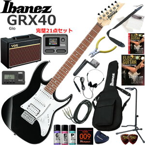 Ibanez �A�C�o�j�[�Y GRX40/BKN �G���L�M�^�[ ���S�҃Z�b�g VOX Pathfinder10�ƃG�t�F�N�^�[�������Ă銮��21�_�Z�b�g
