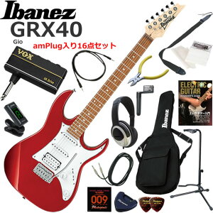 Ibanez �A�C�o�j�[�Y GRX40/CA �G���L�M�^�[ ���S�҃Z�b�g �w�b�h�z���E�M�^�[�E�A���vamPlug��������16�_�Z�b�g