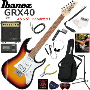 Ibanez �A�C�o�j�[�Y GRX40/TFB �G���L�M�^�[ ���S�҃Z�b�g 10w�A���v���������X�^���_�[�h15�_�Z�b�g