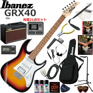 Ibanez �A�C�o�j�[�Y GRX40/TFB �G���L�M�^�[ ���S�҃Z�b�g VOX Pathfinder10�ƃG�t�F�N�^�[�������Ă銮��21�_�Z�b�g