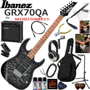 Ibanez �A�C�o�j�[�Y GRX70QA/TKS �G���L�M�^�[ ���S�҃Z�b�g ���K�p�A���v�Ƃ��Ă̎g���Ղ�GA15II�������Ă�20�_�Z�b�g