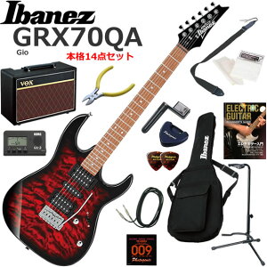 Ibanez �A�C�o�j�[�Y GRX70QA/TRB �G���L�M�^�[ ���S�҃Z�b�g �l�C��VOX Pathfinder10���������{�i14�_�Z�b�g