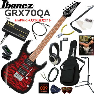 Ibanez �A�C�o�j�[�Y GRX70QA/TRB �G���L�M�^�[ ���S�҃Z�b�g �w�b�h�z���E�M�^�[�E�A���vamPlug��������16�_�Z�b�g