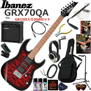 Ibanez �A�C�o�j�[�Y GRX70QA/TRB �G���L�M�^�[ ���S�҃Z�b�g ���K�p�A���v�Ƃ��Ă̎g���Ղ�GA15II�������Ă�20�_�Z�b�g