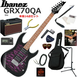 Ibanez �A�C�o�j�[�Y GRX70QA/TVT �G���L�M�^�[ ���S�҃Z�b�g �l�C��VOX Pathfinder10���������{�i14�_�Z�b�g