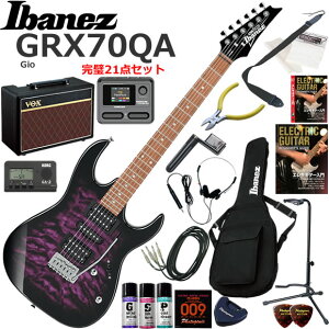 Ibanez �A�C�o�j�[�Y GRX70QA/TVT �G���L�M�^�[ ���S�҃Z�b�g VOX Pathfinder10�ƃG�t�F�N�^�[�������Ă銮��21�_�Z�b�g