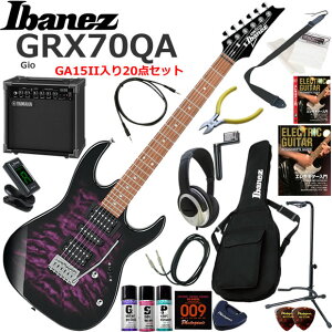 Ibanez �A�C�o�j�[�Y GRX70QA/TVT �G���L�M�^�[ ���S�҃Z�b�g ���K�p�A���v�Ƃ��Ă̎g���Ղ�GA15II�������Ă�20�_�Z�b�g