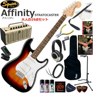 Squier �X�N���C���[ Affinity Stratocaster/3CS �G���L�M�^�[ ���S�҃Z�b�g ���@�\�E��������YAMAHA THR5�������Ă��l��19�_�Z�b�g