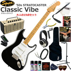 Squier �X�N���C���[ Classic Vibe '50s Stratocaster/BLK �G���L�M�^�[ ���S�҃Z�b�g ���@�\�E��������YAMAHA THR5�������Ă��l��19�_�Z�b�g