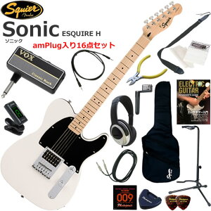 Squier �X�N���C���[ Squier Sonic Esquire H/AWT �G���L�M�^�[ ���S�҃Z�b�g �w�b�h�z���E�M�^�[�E�A���vamPlug��������16�_�Z�b�g