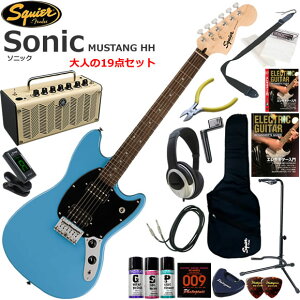 Squier �X�N���C���[ Squier Sonic Mustang HH/CAB �G���L�M�^�[ ���S�҃Z�b�g ���@�\�E��������YAMAHA THR5�������Ă��l��19�_�Z�b�g