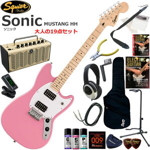 Squier �X�N���C���[ Squier Sonic Mustang HH/FLP �G���L�M�^�[ ���S�҃Z�b�g ���@�\�E��������YAMAHA THR5�������Ă��l��19�_�Z�b�g
