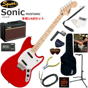 Squier �X�N���C���[ Squier Sonic Mustang/TOR �G���L�M�^�[ ���S�҃Z�b�g �l�C��VOX Pathfinder10���������{�i14�_�Z�b�g