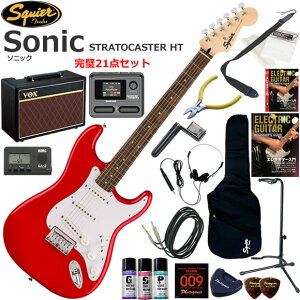 Squier �X�N���C���[ Squier Sonic Stratocaster HT/TOR �G���L�M�^�[ ���S�҃Z�b�g VOX Pathfinder10�ƃG�t�F�N�^�[�������Ă銮��21�_�Z�b�g