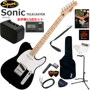Squier �X�N���C���[ Squier Sonic Telecaster/BLK �G���L�M�^�[ ���S�҃Z�b�g �~�j�A���v������������y13�_�Z�b�g