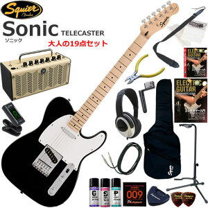 Squier �X�N���C���[ Squier Sonic Telecaster/BLK �G���L�M�^�[ ���S�҃Z�b�g ���@�\�E��������YAMAHA THR5�������Ă��l��19�_�Z�b�g