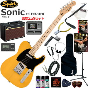 Squier �X�N���C���[ Squier Sonic Telecaster/BTB �G���L�M�^�[ ���S�҃Z�b�g VOX Pathfinder10�ƃG�t�F�N�^�[�������Ă銮��21�_�Z�b�g