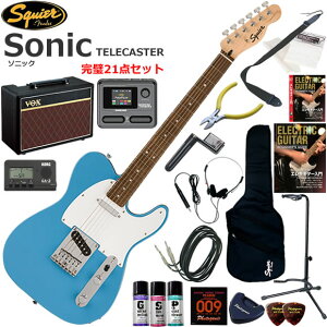 Squier �X�N���C���[ Squier Sonic Telecaster/CAB �G���L�M�^�[ ���S�҃Z�b�g VOX Pathfinder10�ƃG�t�F�N�^�[�������Ă銮��21�_�Z�b�g
