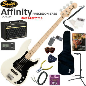 Squier �X�N���C���[ Affinity Precision Bass/OW �G���L�x�[�X ���S�҃Z�b�g �l�C��VOX Pathfinder10���������{�i14�_�Z�b�g