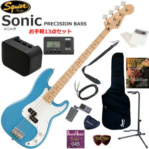 Squier �X�N���C���[ Squier Sonic Precision Bass/CAB �G���L�x�[�X ���S�҃Z�b�g �~�j�A���v������������y13�_�Z�b�g