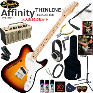 Squier �X�N���C���[ Affinity Telecaster Thinline/3CS �G���L�M�^�[ ���S�҃Z�b�g ���@�\�E��������YAMAHA THR5�������Ă��l��19�_�Z�b�g