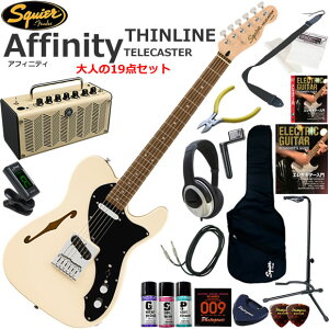 Squier �X�N���C���[ Affinity Telecaster Thinline/OWT �G���L�M�^�[ ���S�҃Z�b�g ���@�\�E��������YAMAHA THR5�������Ă��l��19�_�Z�b�g