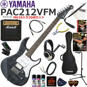 YAMAHA }n Pacifica PAC212VFM/TBL GLM^[ S҃Zbg ptȃTEhMarshall MG10Ă20_Zbg