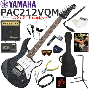 YAMAHA }n Pacifica PAC212VQM/TBL GLM^[ S҃Zbg 10wAvX^_[h15_Zbg