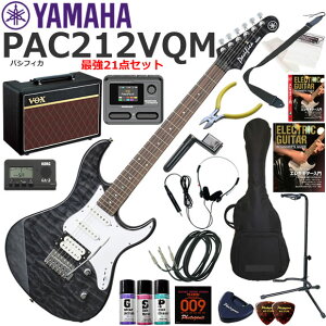 YAMAHA }n Pacifica PAC212VQM/TBL GLM^[ S҃Zbg VOX Pathfinder10ƃGtFN^[Ă銮21_Zbg