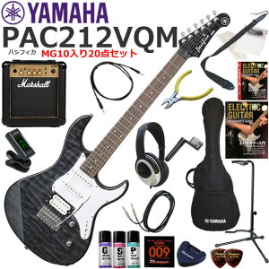 YAMAHA }n Pacifica PAC212VQM/TBL GLM^[ S҃Zbg ptȃTEhMarshall MG10Ă20_Zbg