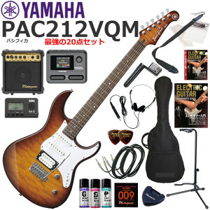 YAMAHA }n Pacifica PAC212VQM/TBS GLM^[ S҃Zbg }`GtFN^[ĂIŋ20_Zbg