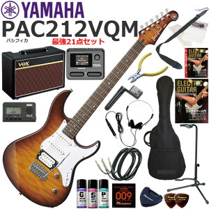 YAMAHA }n Pacifica PAC212VQM/TBS GLM^[ S҃Zbg VOX Pathfinder10ƃGtFN^[Ă銮21_Zbg